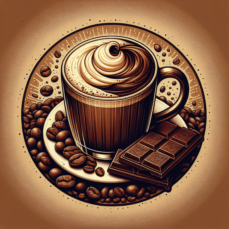 mocha caseiro em minutos:cafés e chocolate