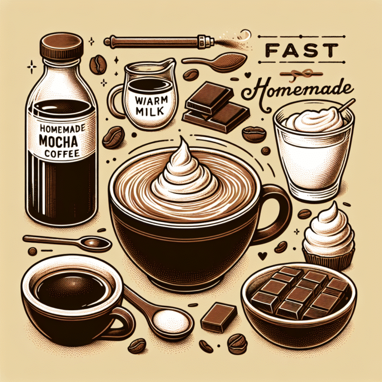 mocha caseiro: a receita rápida que você precisa