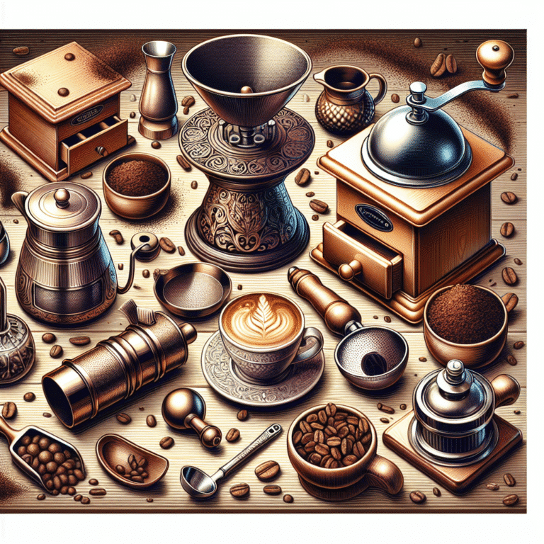 acessórios criativos para café gourmet