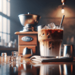 café gelado com leite condensado cremoso