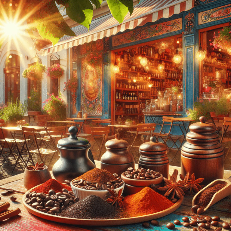 café aromático com especiarias para o verão