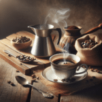 café aromático em casa