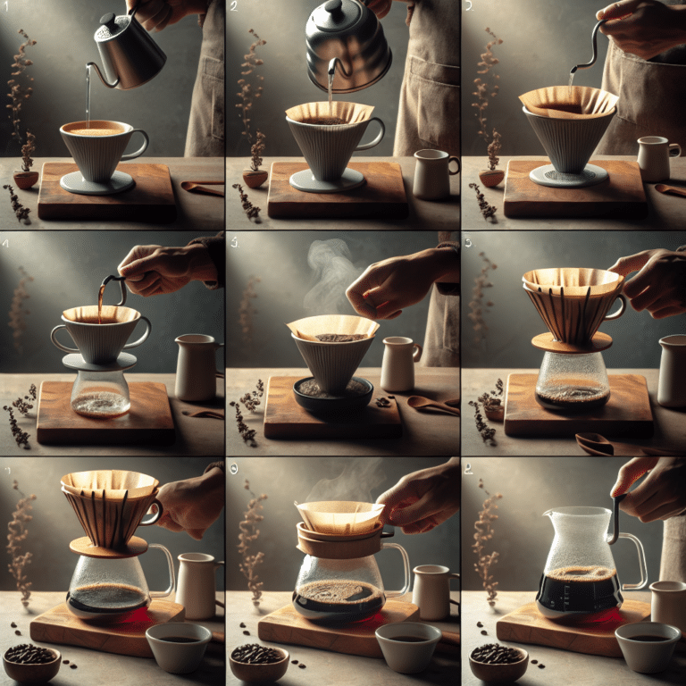 Passo a passo para fazer café coado manual