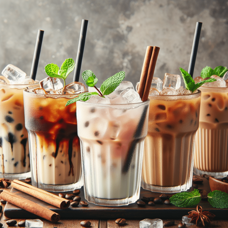 misturas deliciosas para café gelado
